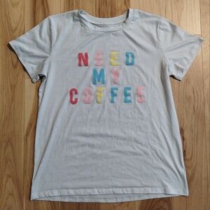 🎉 4 for $25 🎉 Need My Coffee Simple Graphic T shirt Women's Size Large